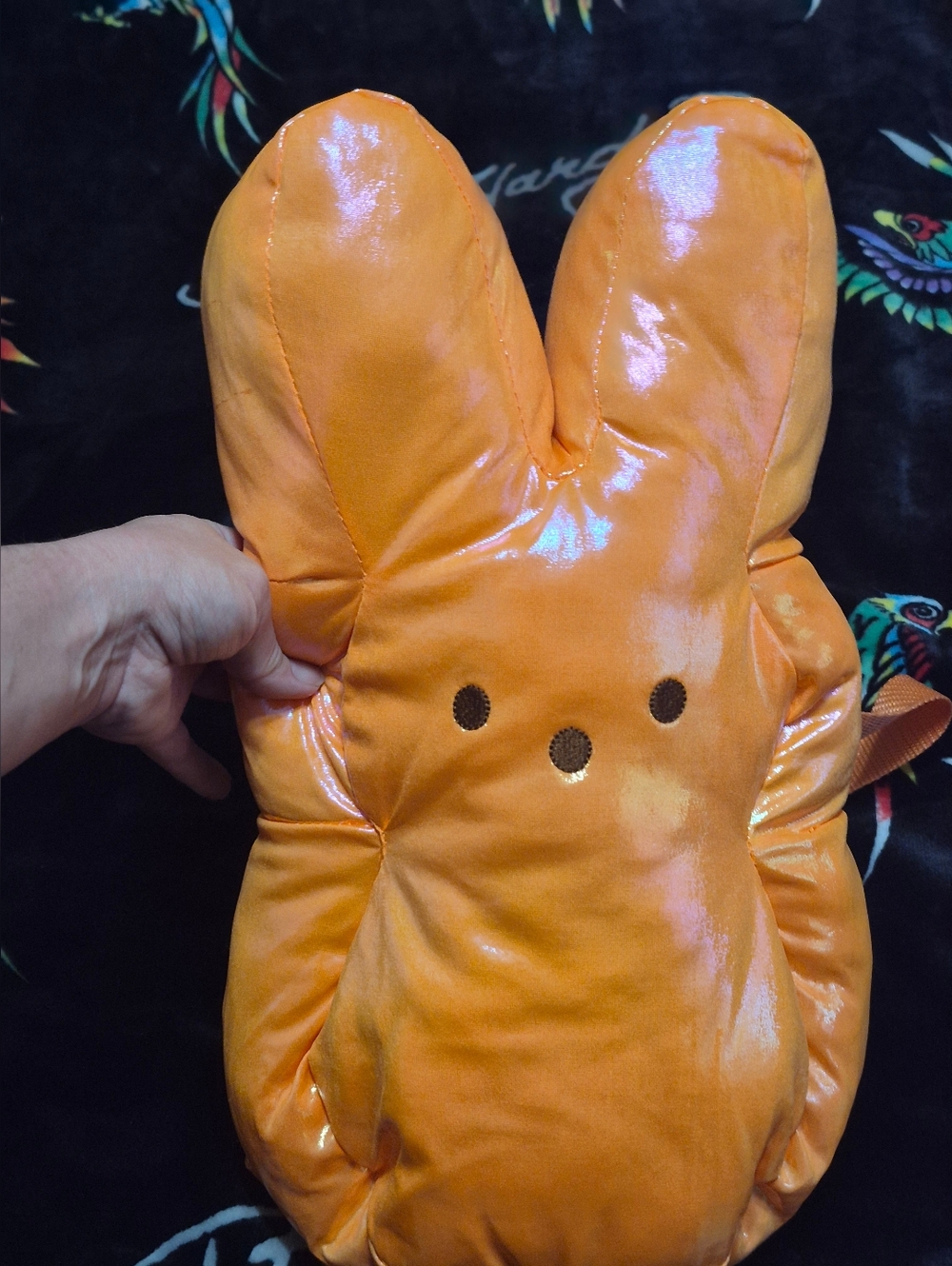 Puffy Orange Peeps Backpack